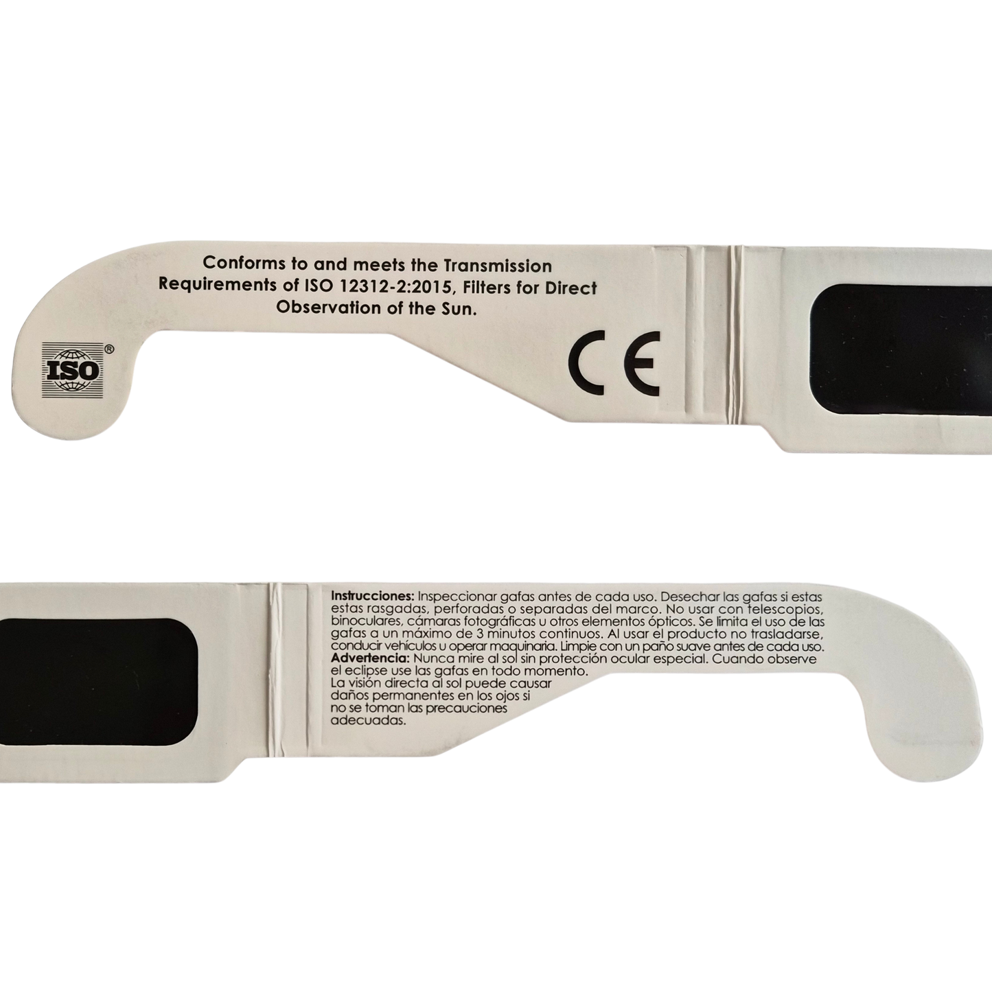 Pack 2 Gafas Eclipse Solar homologadas y certificadas ISO 12312-2 – CE | Visión Segura del Sol y Tránsitos. Eclipse Total 2026