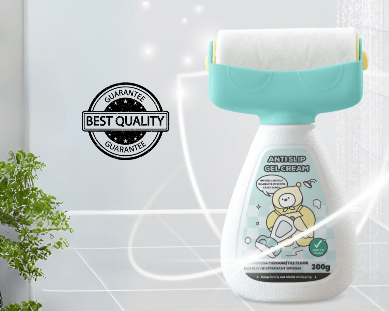 Antideslizante Transparente para Bañeras, Duchas y Piscinas - Homanage