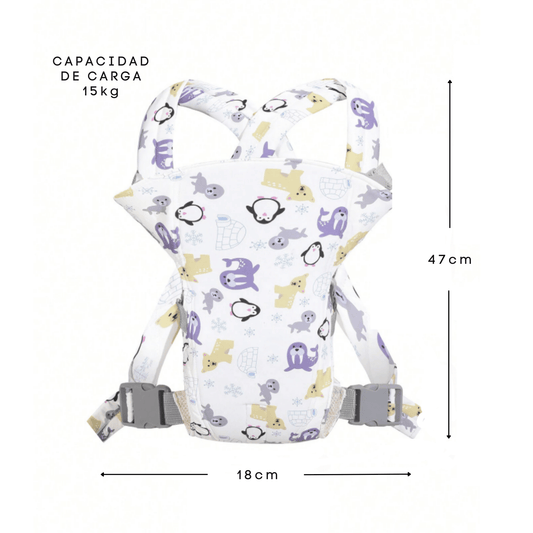 Porteador Ergonómico para Bebés Recién Nacidos y Niños | 4 en 1 Ajustable y Transpirable | Desde 0 hasta 36 Meses - Homanage