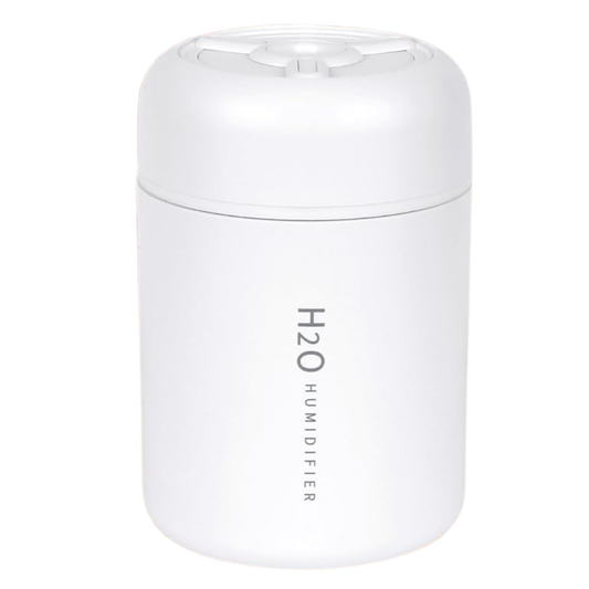 Mini Humidificador Ultrasónico 300ml con Luz LED Multicolor – Silencioso, USB, Difusor de Aromas Portátil para Hogar, Oficina, Coche y Viajes