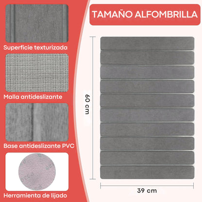 Alfombra de diatomita 39×60 cm plegable – Antideslizante y secado rápido