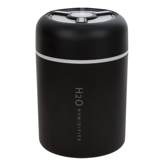 Mini Humidificador Ultrasónico 300ml con Luz LED Multicolor – Silencioso, USB, Difusor de Aromas Portátil para Hogar, Oficina, Coche y Viajes