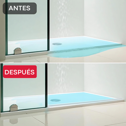 Barrera de Agua para Ducha 140 cm – Perfil de Silicona TPR (Blanco)