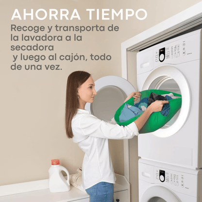 Cesta de Lavandería Plegable Redonda – Práctica, Compacta y con Diseño Ergonómico - Homanage