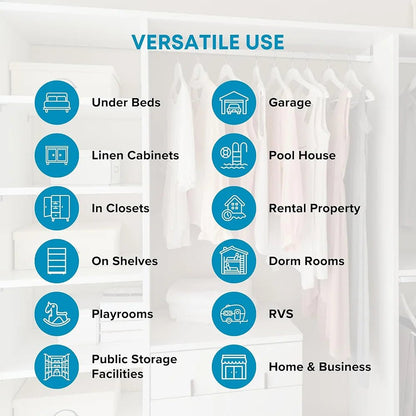 Contenedores Plegables de Almacenaje Bajo la Cama – Con Ventana Transparente para Juguetes, Ropa y Organización de Armarios - Homanage