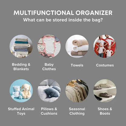 Contenedores Plegables de Almacenaje Bajo la Cama – Con Ventana Transparente para Juguetes, Ropa y Organización de Armarios - Homanage