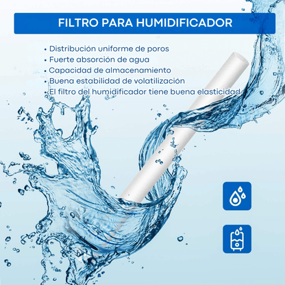 Pack de 10 Varillas de Repuesto para Humidificador – Filtros de Algodón Compatibles con Mini Humidificadores USB - Homanage