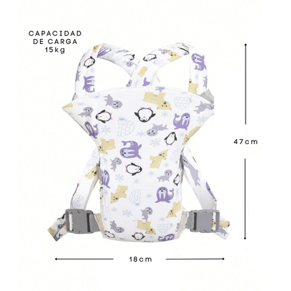Porteador Ergonómico para Bebés Recién Nacidos y Niños | 4 en 1 Ajustable y Transpirable | Desde 0 hasta 36 Meses - Homanage