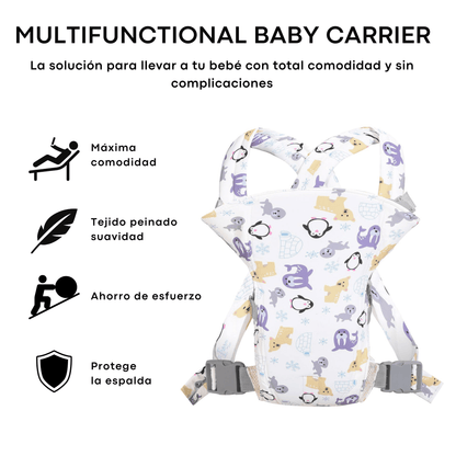 Porteador Ergonómico para Bebés Recién Nacidos y Niños | 4 en 1 Ajustable y Transpirable | Desde 0 hasta 36 Meses - Homanage