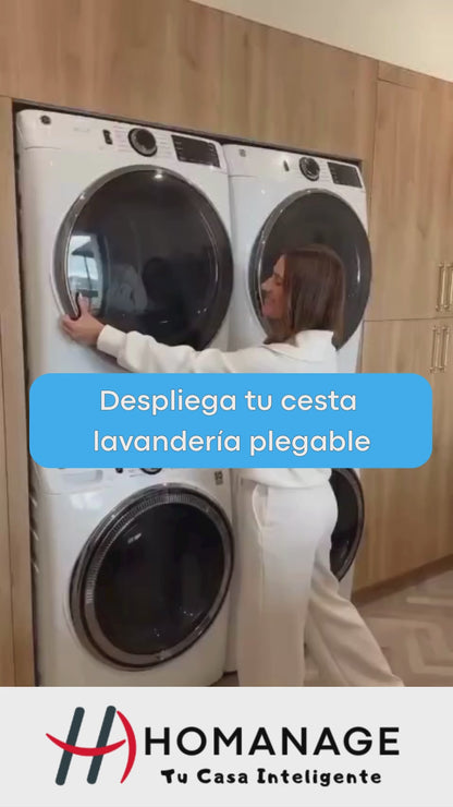 Cesta de Lavandería Plegable Redonda – Práctica, Compacta y con Diseño Ergonómico